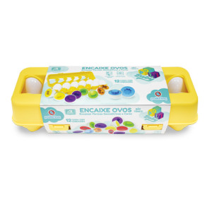 Primeira Infância Polibaby Brinquedo De Encaixar Ovos 30 Cm - Caixa Colmeia