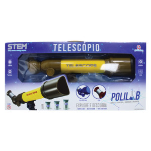 Faz De Conta Educaplay Telescópio Polilab 48 Cm - Caixa Litografada