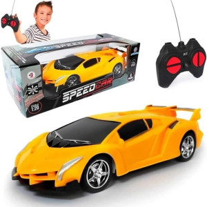 Carrinho De Controle Remoto Amarelo