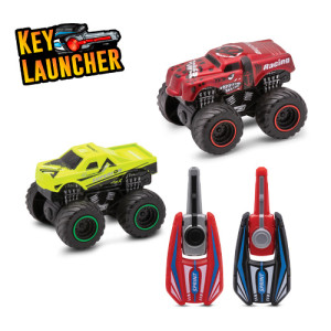 Veículo Rodas Livres Lançador Com 2 Chaves Key Launcher 34 Cm - Caixa Litografada