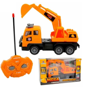 Veículo Controle Remoto Caminhão De Construção 17 Cm - Caixa Litografada