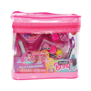 Beleza Make Brinq Necessaire Com Kit De Maquiagem 20 Cm - Caixa Litografada