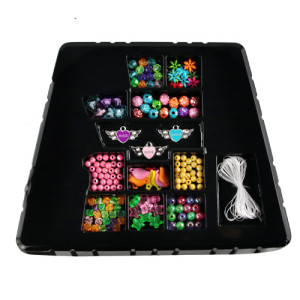 Beleza Make Brinq Kit De Miçangas Com Linha 26 Cm - Caixa Litografada