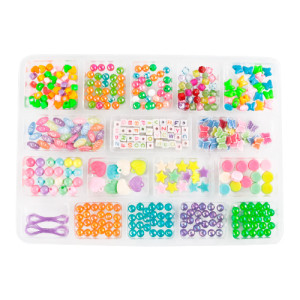 Beleza Make Brinq Kit De Miçangas Para Acessórios 34 Cm - Caixa Litografada