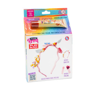 Beleza Make Brinq Kit Tiaras De Montar Com Gloss Labial 11 Cm - Caixa Litografada