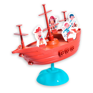 Jogo Balanço Pirata 9 Cm - Caixa Litografada