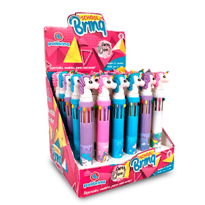 Caneta Multicolorida Unicórnio Schoolbrinq
