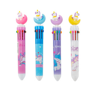 Papelaria School Brinq Caneta Multicolorida Unicórnio 2 Cm - Display