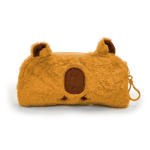 Papelaria School Brinq Estojo De Pelúcia Capivara 21 Cm - Tipo De Embalagem: Sem Embalagem
