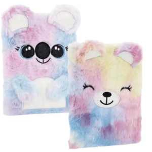 Caderno Pelúcia Bichinhos Coloridos Com Orelhas 3d – Colecionável