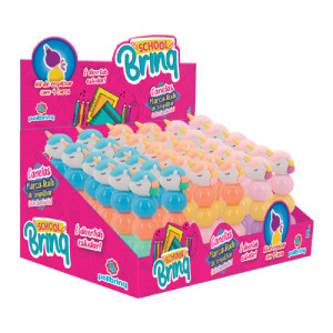 Papelaria School Brinq Canetas Marca-texto De Empilhar 4 Cm - Display