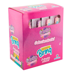 Papelaria School Brinq Caneta Click Boneca 6 Cm - Display