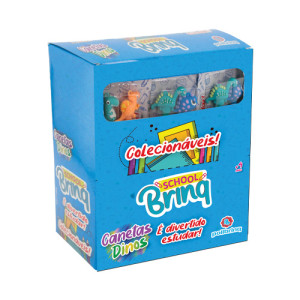 Caneta Dino Schoolbrinq – Coleção Divertida Com Personagens