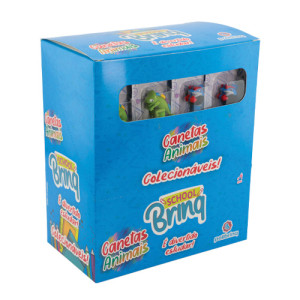 Papelaria School Brinq Caneta Click Animais 6 Cm - Display