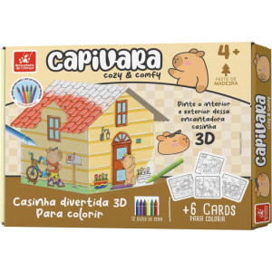 Brinquedo Para Colorir Casinha Capivara