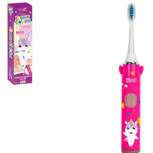 Escova Dental Elétrica Infantil Formato Unicórnio-844033