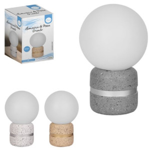 Luminária De Mesa Com Base Estilo Granito 22 X 13 Cm-844081