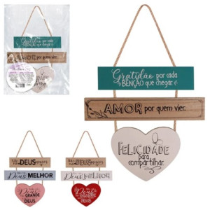 Placa Decorativa Com Dizeres 24,8 X 25,5 Cm-844054