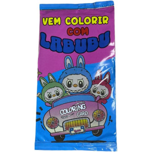 Card De Colorir Labubu C/4 16x10cm (s)