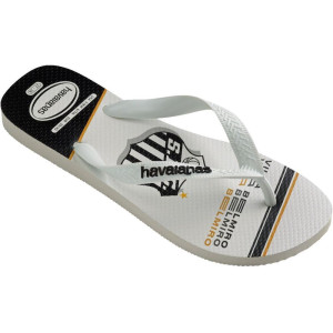Chinelo Havaianas Masculino Top Santos 39/0 Branco-123114-61331