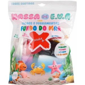 Massa De Eva 6cores Sor. Fundo Do Mar 60g