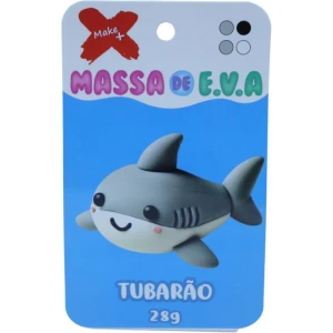 Massa De Eva Tubarao C/04 Cores 28 G