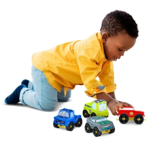 Brinquedo Para Montar Blocolandia Click 4 Carros 24p