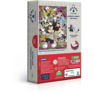 Quebra-cabeca Cartonado Mickey Real Life 200 Pecas-123149-29138