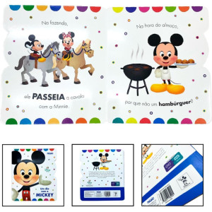 Livro Infantil Ilustrado Um Dia Com O Mickey 19x21cm-123172-24587