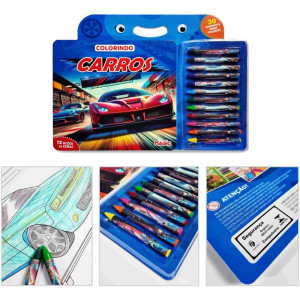 Maleta Para Pintura Colorindo Carros