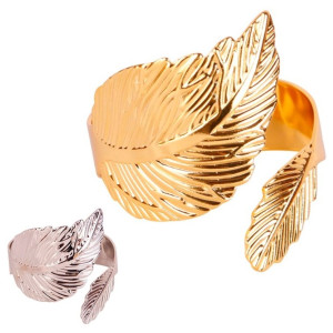 Anel Para Guardanapo Com Detalhe Floral 5 X 3 Cm