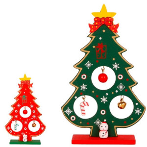 árvore De Madeira Com Pingentes 15 Cm