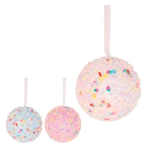 Bola Decorativa Candy De Natal 7 Cm