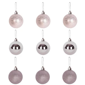 Bola Decorativa Berry 5 Cm Prata Pacote Com 9 Unidades