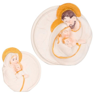 Enfeite De Resina Religiosa Branca 11x10x2 Cm Unidade