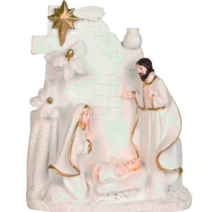 Enfeite De Resina Religiosa Para Foto 10x6,5x2 Cm Unidade