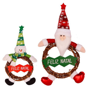 Família Classic Boneco Com Guirlanda Barrigudo 40 Cm Unidade