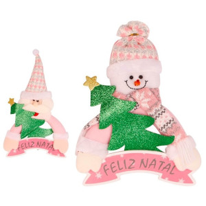 Família Wish Enfeite De Porta Noel E Boneco Com Placa Unidade