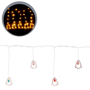 Pisca Cortina árvore 95 Leds 3m Branco Quente 220v