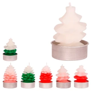 Vela 3d árvore 6cm