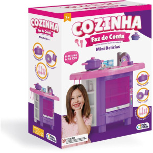 Brincando De Casinha Cozinha Faz De Conta Mini Deli-123415-42935