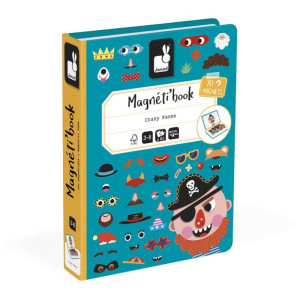 Livro Magnetico Infantil Crazy Faces Meninos 82 Pecas-123407-76731
