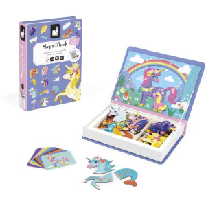 Livro Magnetico Infantil Unicornio 44 Pecas