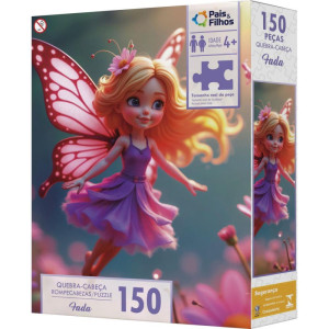 Quebra-cabeca Cartonado Fada 150 Pecas-123427-54163