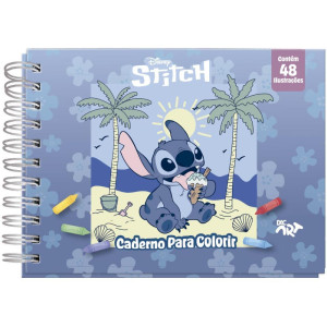 Livro De Colorir Stitch 48f. C/adesivos 180g