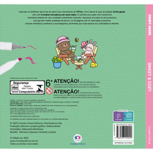 Livro De Colorir Sweet And Cozy C/6 Canetinhas-123265-97851