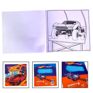 Livro De Colorir Comfy E Cozy Hot Wheels 96pgs