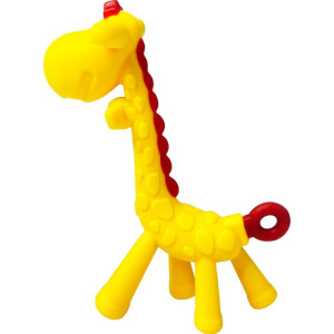 Brinquedo Diverso Girafinha De Silicone Amarelo