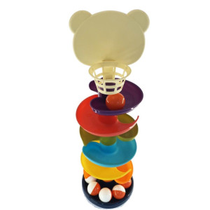 Brinquedo Para Montar Toboga 7 Voltas Urso 14x43,5cm