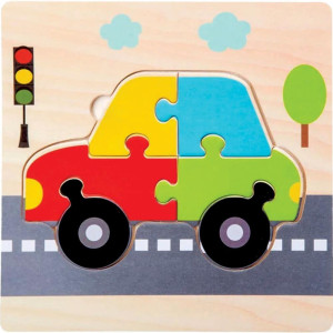 Quebra-cabeca Madeira Carrinho-123642-58494